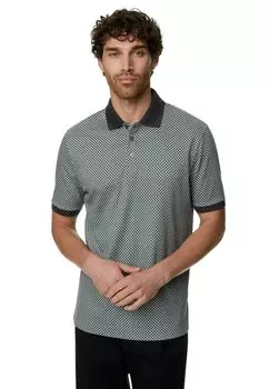 Рубашка-поло Geometric Print Marks & Spencer, серый микс