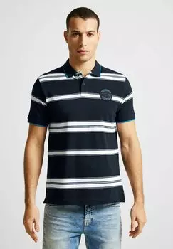 Рубашка-поло GESTREIFTES Street One MEN, цвет blau