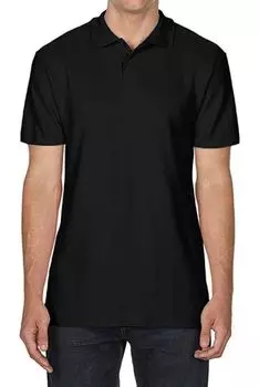 Рубашка-поло Gildan SoftStyle, черный