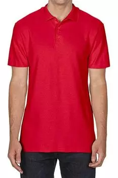 Рубашка-поло Gildan SoftStyle, красный