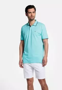 Рубашка поло GIORDANO, бирюзовый