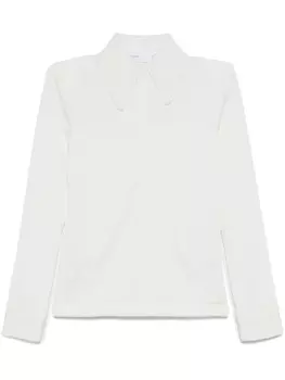 Рубашка поло Glossy в рубчик Toga, белый