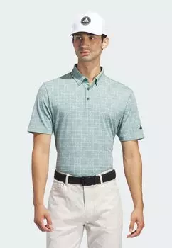 Рубашка-поло GO-TO PRINTED adidas Golf, цвет collegiate green