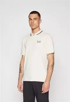 Рубашка поло GOLF PRO EA7 Emporio Armani, бежевый