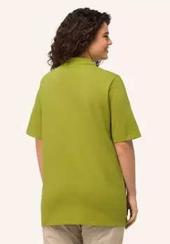 Рубашка поло GRANDES TAILLES MANCHES COURTES Ulla Popken, цвет Mottled Green