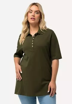 Рубашка поло GRANDES TAILLES MANCHES COURTES Ulla Popken, хаки