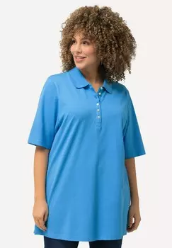 Рубашка поло GRANDES TAILLES MANCHES COURTES Ulla Popken, светло-голубой