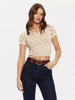 Рубашка поло Guess, бежевый