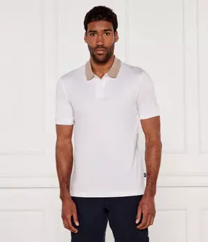 Рубашка поло h-phillipson Slim fit Boss, белый