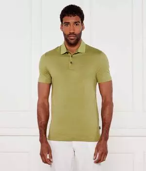 Рубашка поло h-pitton 145 Slim fit Boss, зеленый