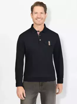 Рубашка-поло Hajo "рубашка-поло с длинными рукавами", цвет морской волны