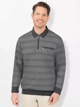 Рубашка-поло Hajo "рубашка-поло с длинными рукавами", антрацит