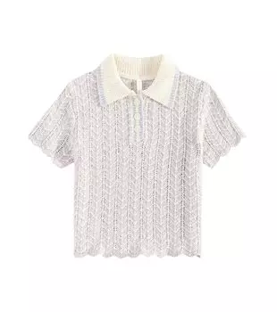 Рубашка-Поло Halliday из смесового хлопка с пуантами Zimmermann, мультиколор