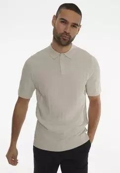 Рубашка поло HALLIWELL Threadbare, бежевый