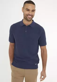 Рубашка поло HALLIWELL Threadbare, синий