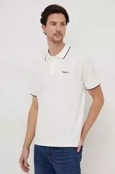 Рубашка-поло Hans из хлопка Pepe Jeans, бежевый