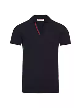 Рубашка-поло Happy Stripe Horton Orlebar Brown, темно-синий