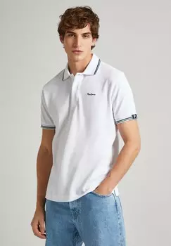 Рубашка поло HARLEY Pepe Jeans, белый