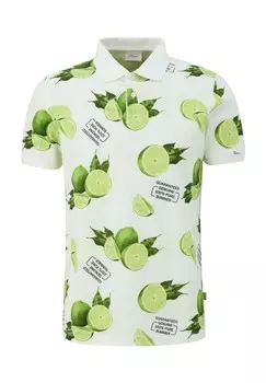 Рубашка-поло, хлопок, мужская S.Oliver, цвет 01a2 White