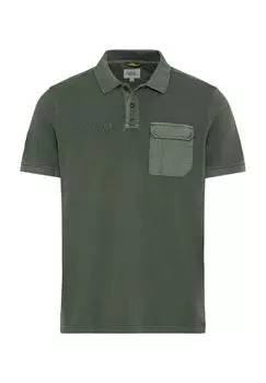 Рубашка-поло, хлопок, нагрудный карман, мужская camel active, цвет Leaf Green