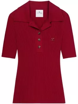 Рубашка поло Iconic Courrges, красный