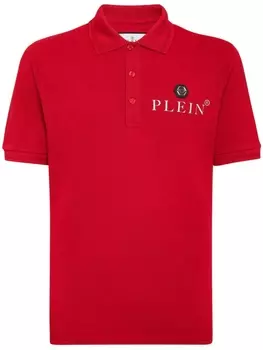 Рубашка поло Iconic из ткани пике Philipp Plein, красный