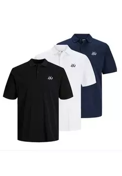 Рубашка поло INFINITY MULTIPACK Jack & Jones, черный