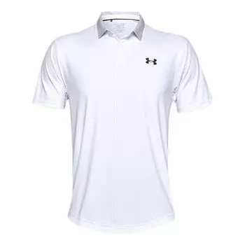 Рубашка поло iso-chill grid polo shirt 'white' Under Armour, белый