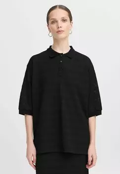 Рубашка поло IXKNITTY ICHI, черный