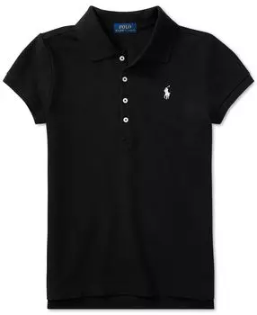 Рубашка поло из эластичного хлопка для больших девочек Polo Ralph Lauren