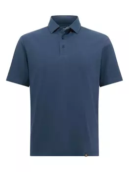 Рубашка поло из эластичного хлопка Supima Boggi Milano, синий