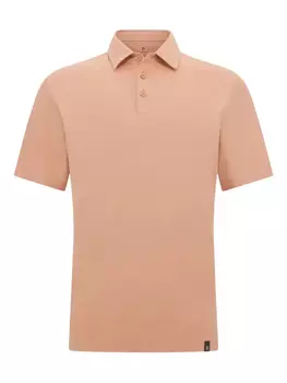 Рубашка поло из эластичного хлопка Supima Boggi Milano, оранжевый
