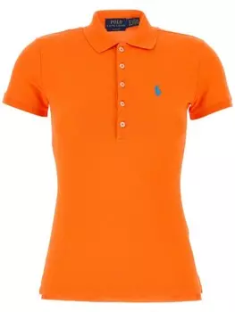 Рубашка-поло из эластичного пике Polo Ralph Lauren, оранжевый