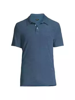 Рубашка-поло из эластичной махровой ткани Rhen Rails, синий