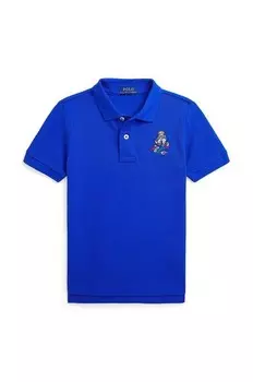 Рубашка-поло из детской шерсти Polo Ralph Lauren, синий