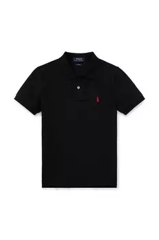 Рубашка-поло из детской шерсти Polo Ralph Lauren, черный