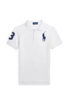Рубашка-поло из детской шерсти Polo Ralph Lauren, белый