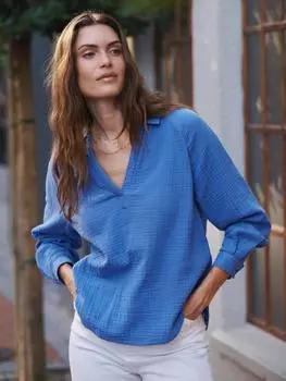 Рубашка поло из двойной ткани perri NRBY, цвет Azure