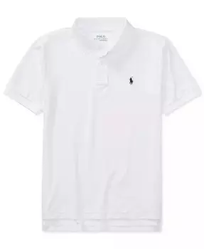 Рубашка поло из джерси для мальчиков Big Boys Performance Polo Ralph Lauren, белый