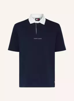 Рубашка поло из джерси оверсайз Tommy Jeans, синий