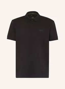 Рубашка поло из джерси Paddy Curved Regular Fit Boss, черный