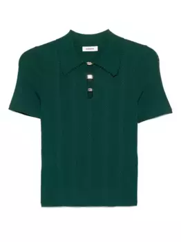 Рубашка поло из джерси SANDRO, зеленый