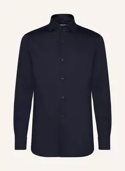 Рубашка-поло из джерси стандартного кроя BOGGI MILANO, темно-синий