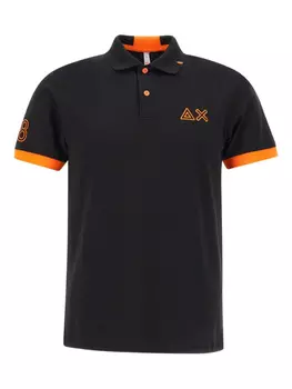 Рубашка-поло из джерси Sun68, черный