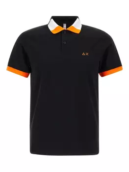 Рубашка-поло из джерси Sun68, черный