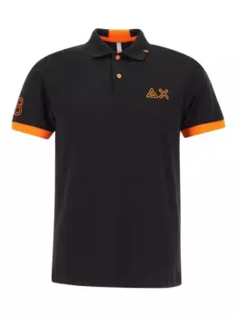 Рубашка-поло из джерси Sun68, черный