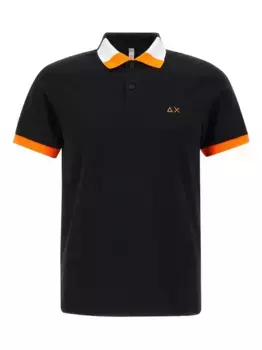 Рубашка-поло из джерси Sun68, черный