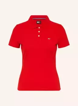 Рубашка-поло из джерси Tommy Jeans, красный