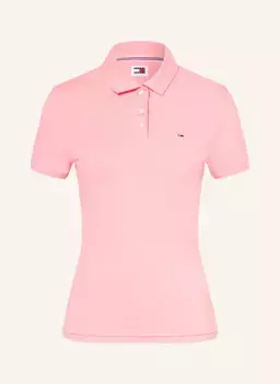 Рубашка-поло из джерси Tommy Jeans, розовый