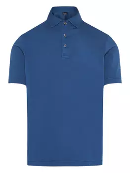 Рубашка-поло из хлопка Barba, синий